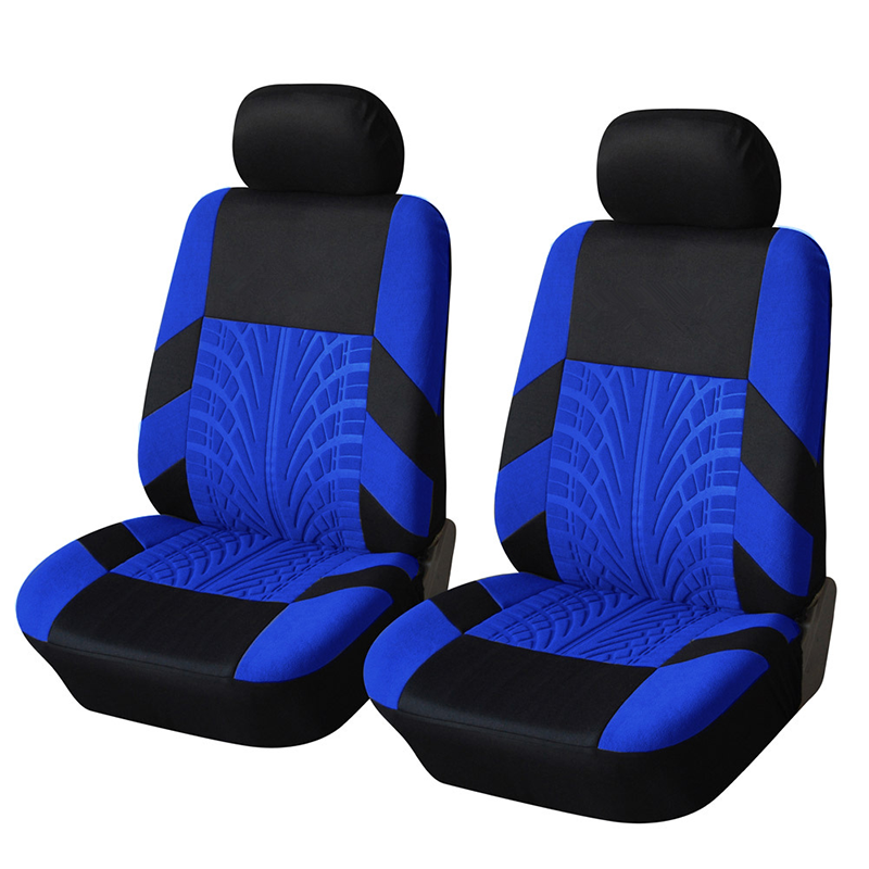 Car Seat Covers for 5 Seats Universal, Fabric Breathable Car Front & Rear Seat Protectors, Airbag Compatible, Full Protection, Fits Most Cars Trucks Vans SUVs, Red Gray Black Blue Seat Covers