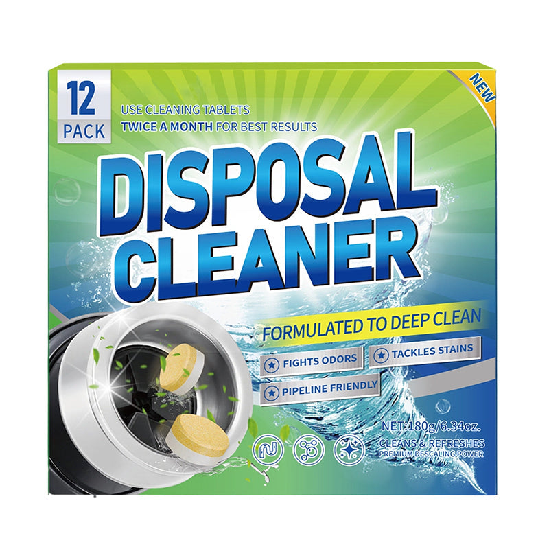 12-Pack Foaming Garbage Disposal Cleaner Tablets