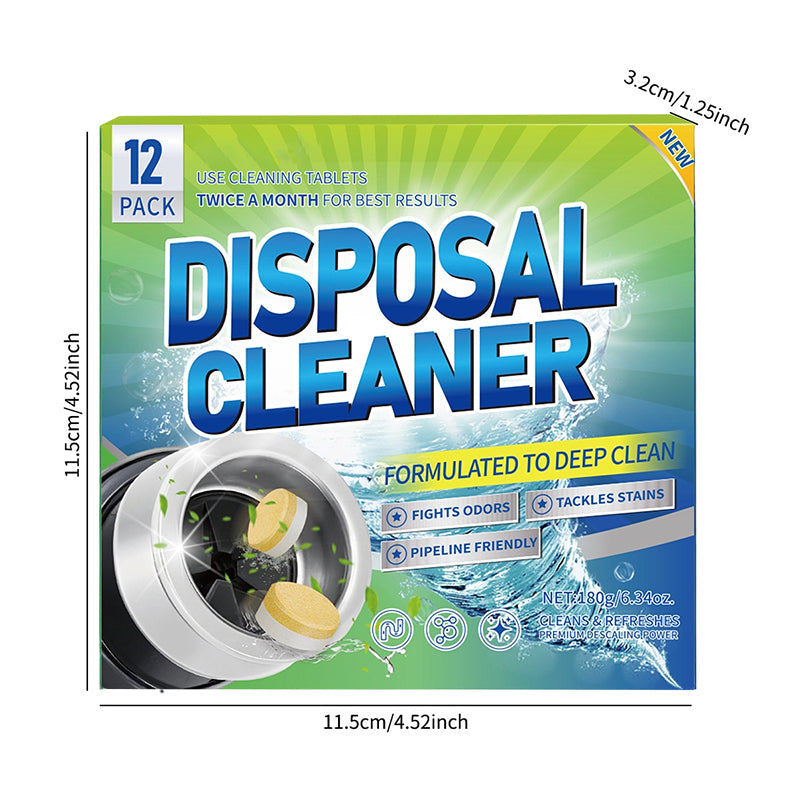 12-Pack Foaming Garbage Disposal Cleaner Tablets