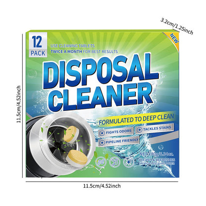 12-Pack Foaming Garbage Disposal Cleaner Tablets