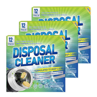 12-Pack Foaming Garbage Disposal Cleaner Tablets