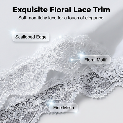 Men's sexy lace briefs with 3D breathable pouch