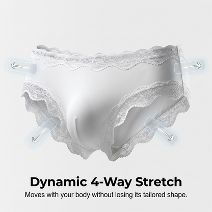 Men's sexy lace briefs with 3D breathable pouch