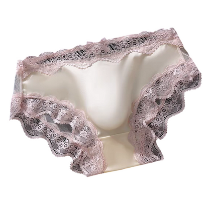 Men's sexy lace briefs with 3D breathable pouch