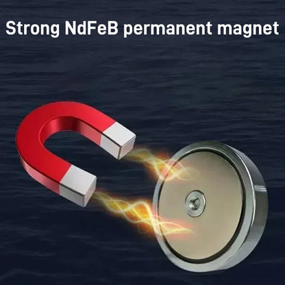 🥳2026 HOT SALE🥳💞50K+ SOLD!🧲🌊 50% OFF! Deep-Water Magnetic Salvage Magnet – 30kg pull, anti‑corrosion & wear‑resistant. Easy rope attachment. Perfect for fishing, retrieving lost tools. 🎣⚡