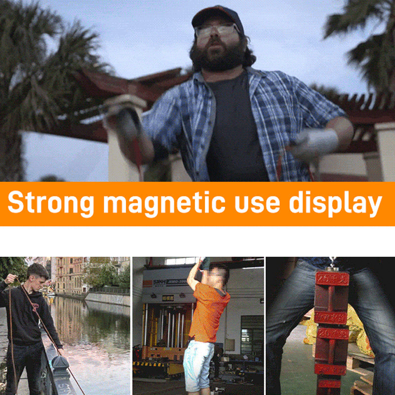 🥳2026 HOT SALE🥳💞50K+ SOLD!🧲🌊 50% OFF! Deep-Water Magnetic Salvage Magnet – 30kg pull, anti‑corrosion & wear‑resistant. Easy rope attachment. Perfect for fishing, retrieving lost tools. 🎣⚡