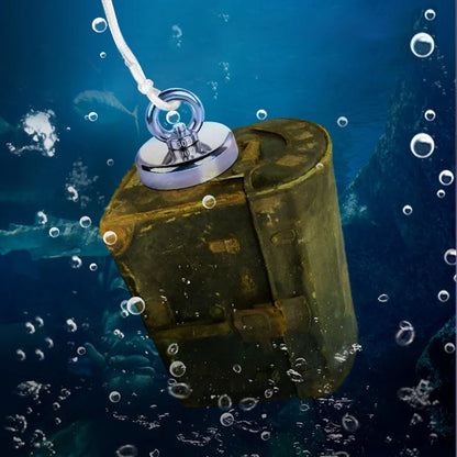 🥳2026 HOT SALE🥳💞50K+ SOLD!🧲🌊 50% OFF! Deep-Water Magnetic Salvage Magnet – 30kg pull, anti‑corrosion & wear‑resistant. Easy rope attachment. Perfect for fishing, retrieving lost tools. 🎣⚡