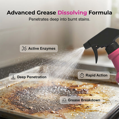 🍖💨Fast-Acting Heavy-Duty Grill Degreaser Spray