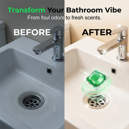 🏠💧Drain Deodorizer Pods – Bio‑enzyme formula neutralizes smells at the source