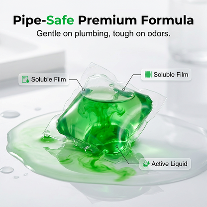 🏠💧Drain Deodorizer Pods – Bio‑enzyme formula neutralizes smells at the source