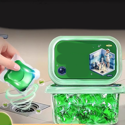🏠💧Drain Deodorizer Pods – Bio‑enzyme formula neutralizes smells at the source