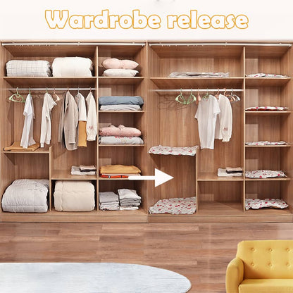 No-Pump 3D Vacuum Storage Bags3-Sec FastCompressionTriple Your Closet Space: Seasonal Storage Made Effortless.