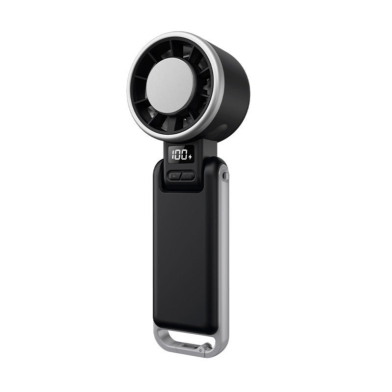 Foldable Turbo Handheld Fan with LED Display