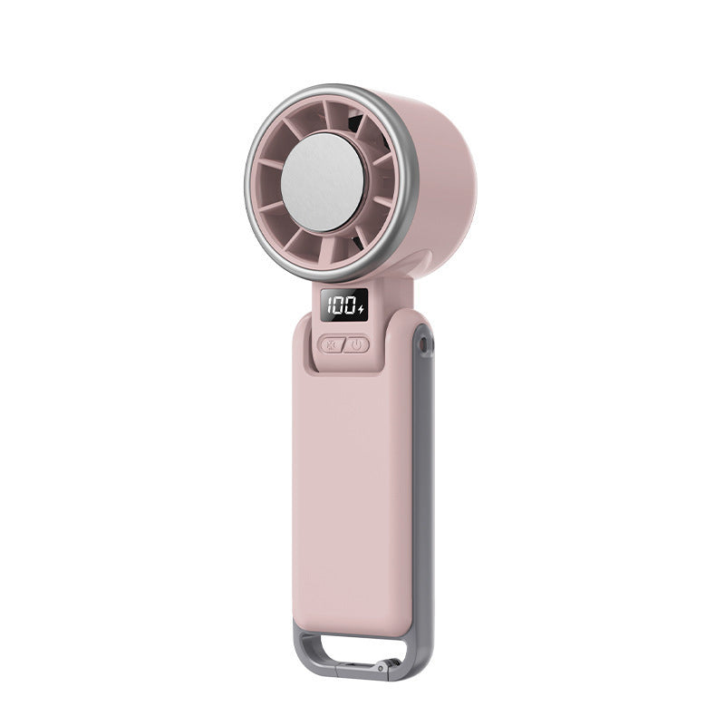 Foldable Turbo Handheld Fan with LED Display
