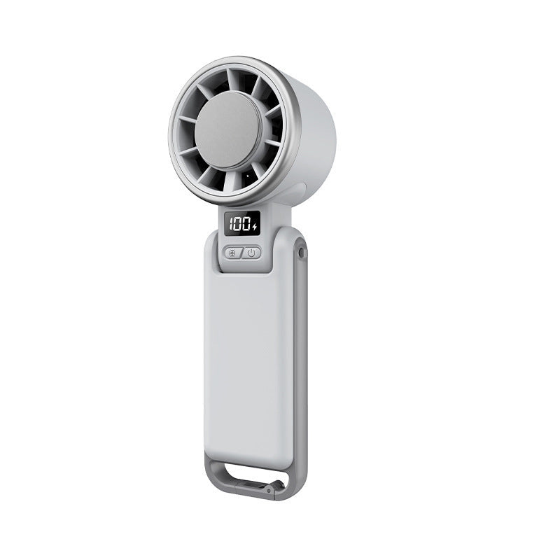 Foldable Turbo Handheld Fan with LED Display