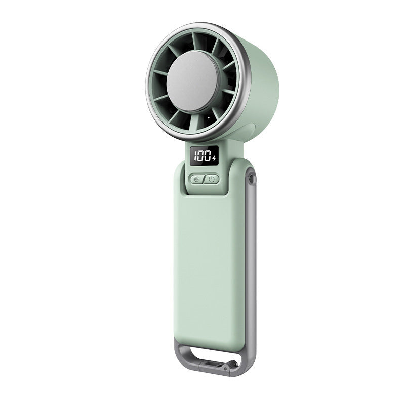 Foldable Turbo Handheld Fan with LED Display