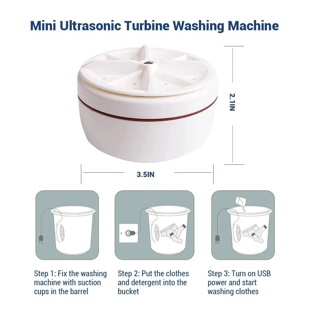 Hot Sale🔥Portable Ultrasonic Washing Machine