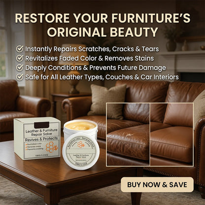 Leather Repair Salve for Furniture & More