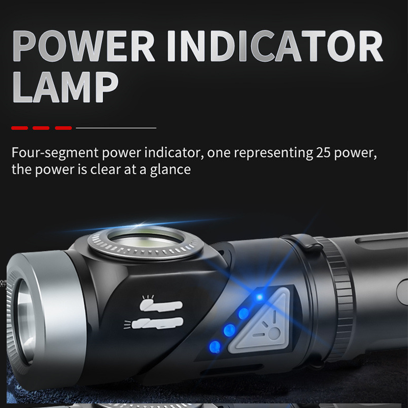 90° Rotating LED Headlamp & Flashlight