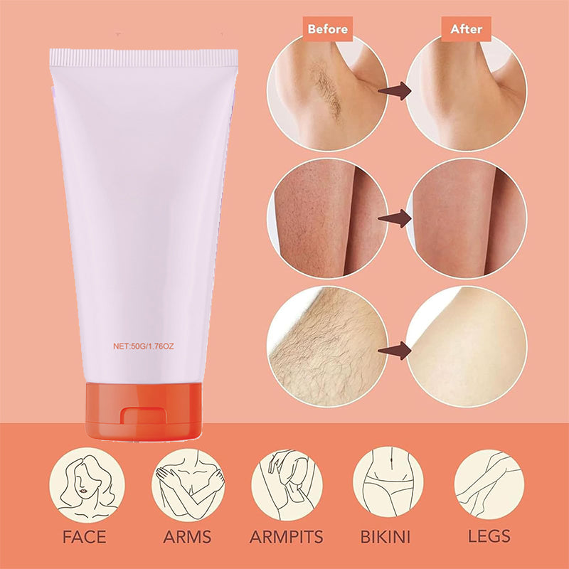 Gentle Formula Hair Removal Cream for Face, Legs & Underarms