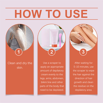 Gentle Formula Hair Removal Cream for Face, Legs & Underarms