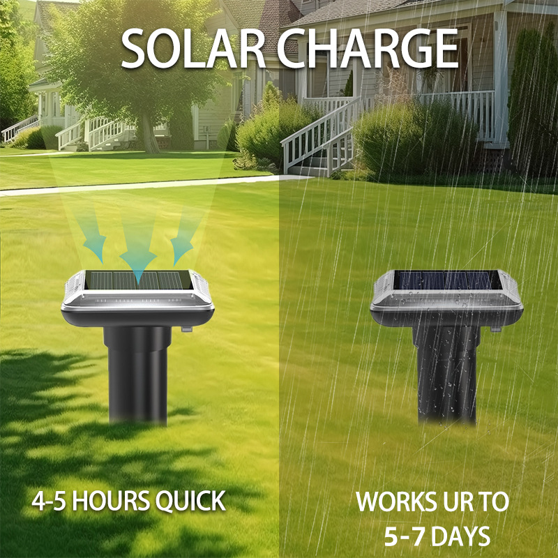 Ultrasonic Solar Powered Waterproof Mole Repellent