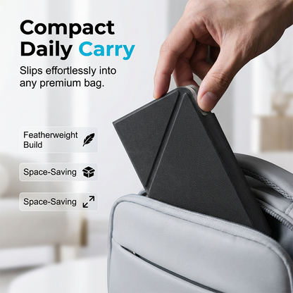 Ultra-Slim Folding Keyboard with Integrated Touchpad & Stand