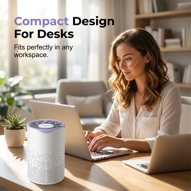 ✨ 360° Desktop Air Purifier – Breathe Clean Air Anywhere! ✨