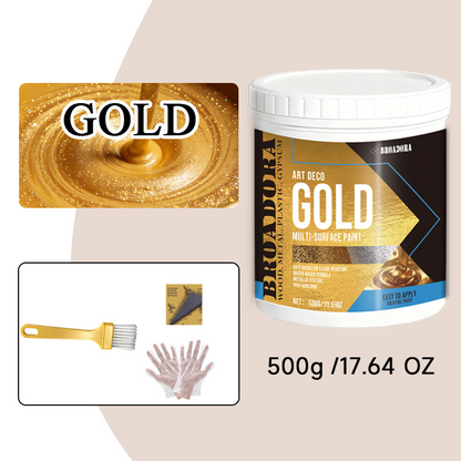 🥳2026 HOT SALE🥳💞50K+ SOLD! 50% OFF!High Adhesion Multi-Surface Gold Foil Paint