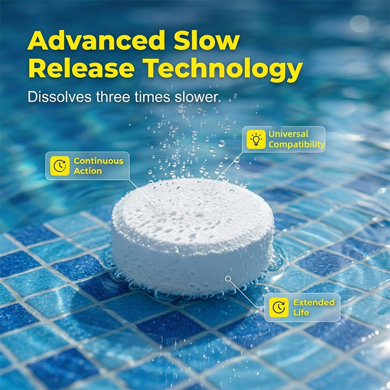 Slow-Release Pool Cleaning Tablets