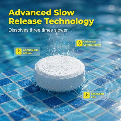 Slow-Release Pool Cleaning Tablets