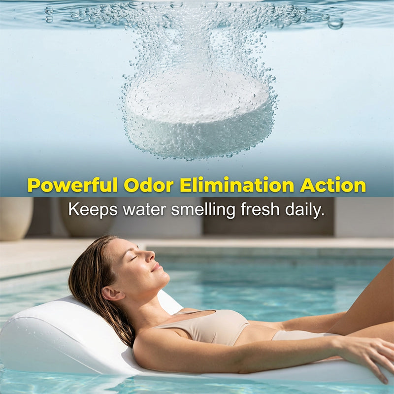 Slow-Release Pool Cleaning Tablets