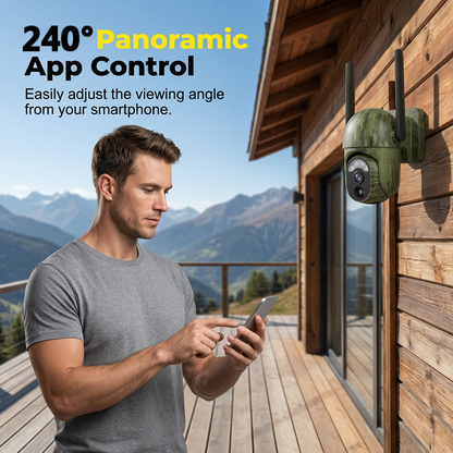 Solar Powered Security Camera with Night Vision