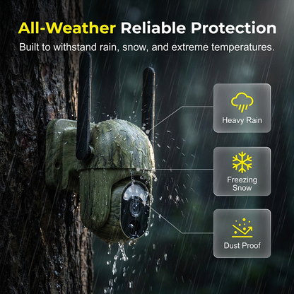 Solar Powered Security Camera with Night Vision