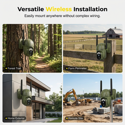 Solar Powered Security Camera with Night Vision