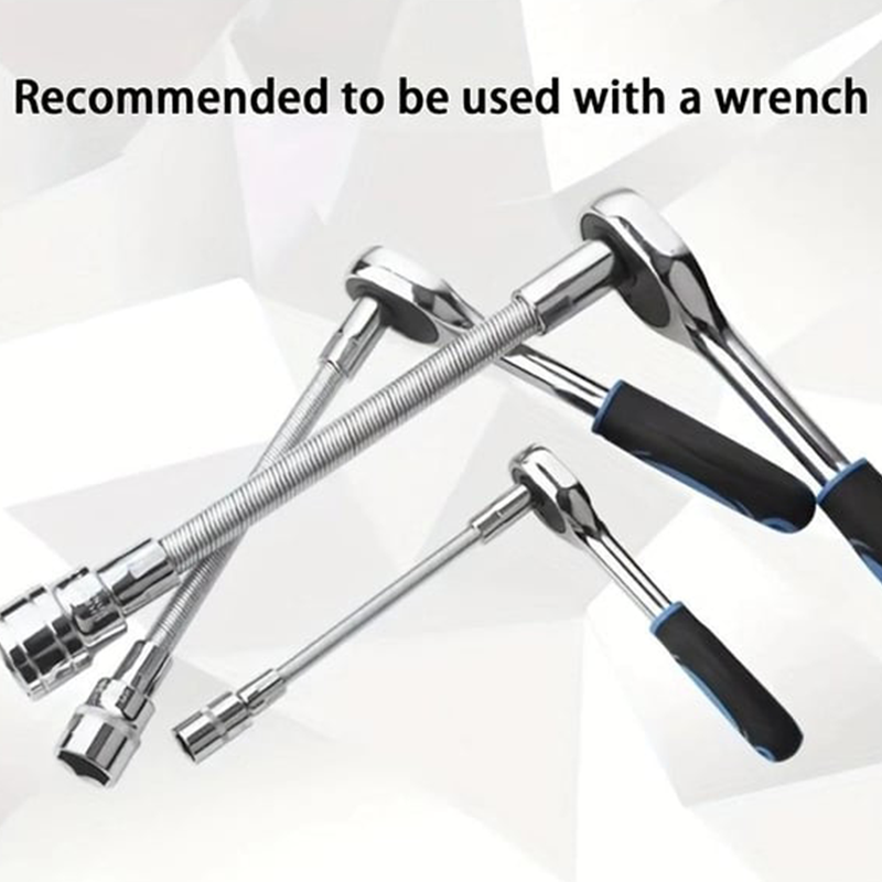 Flexible Socket Extension Bar – Cr-V Steel, Multiple Sizes, Locking