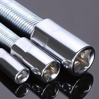 Flexible Socket Extension Bar – Cr-V Steel, Multiple Sizes, Locking