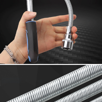 Flexible Socket Extension Bar – Cr-V Steel, Multiple Sizes, Locking