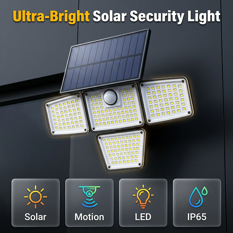 🌞💡Solar Motion Sensor Security Light