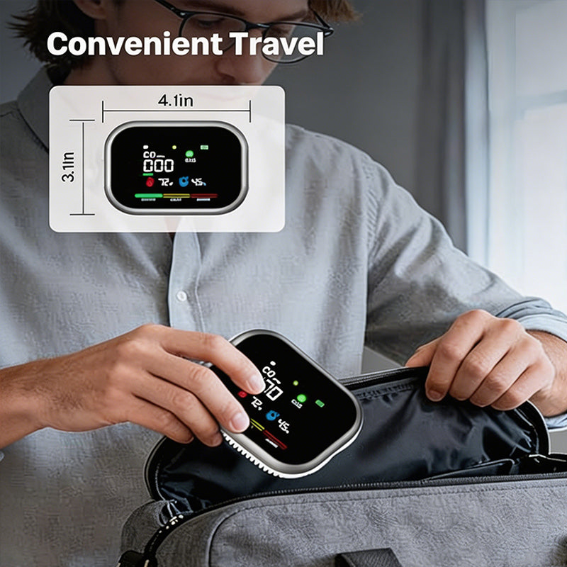 🎉Portable Multi-Gas Alarm with LCD Display & Battery Backup