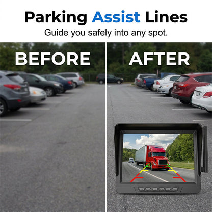 ⏳Limited-time 50% off⏰Wireless Solar-Powered Backup Camera System🚗📹