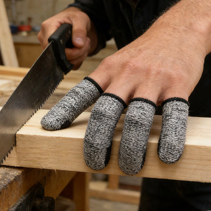 Protective finger guards against cuts (Level 5) for woodworking and DIY projects
