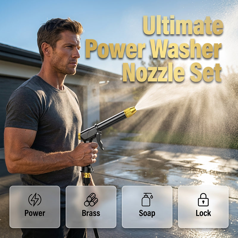 💦High-Pressure Washer Spray Nozzle Set