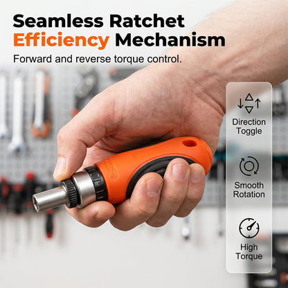 Multi-Purpose Ratchet Screwdriver and Socket Set