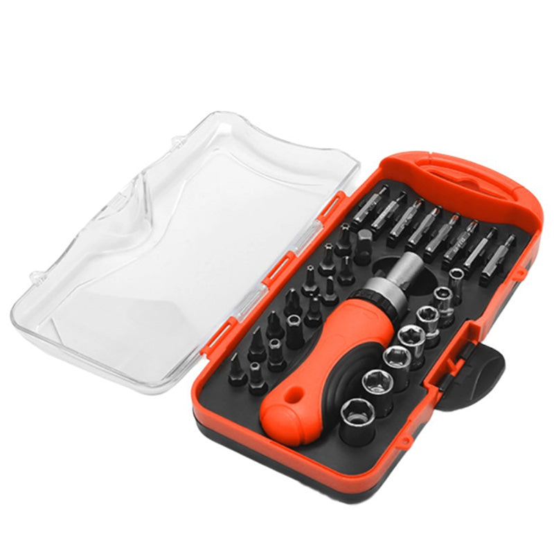 Multi-Purpose Ratchet Screwdriver and Socket Set