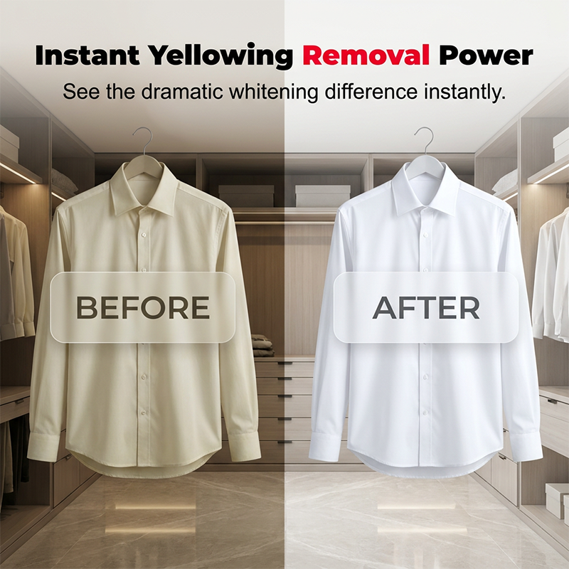 💥Deep Cleaning Laundry Whitening Sheets 🧺 Powerful Stain Remover Brightening Fabric Laundry Cleaning Sheets