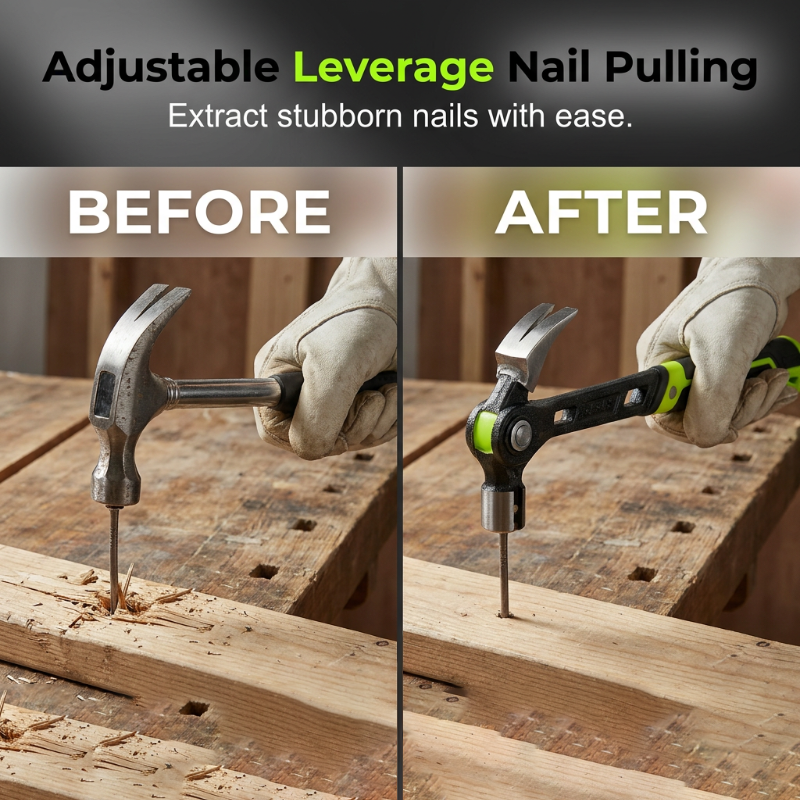 Heavy-Duty Multi-Purpose Claw Hammer – Trade-grade & heat-treated – Anti-slip grip, perfect for framing, demolition or DIY – durable and balanced