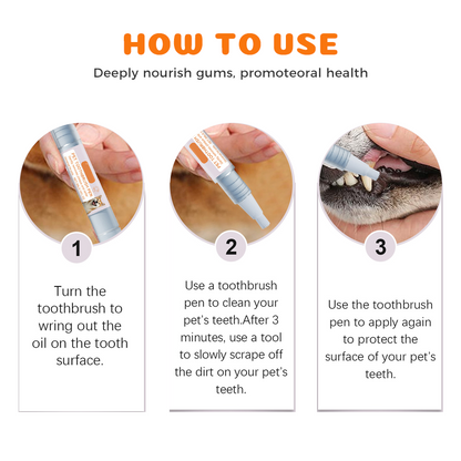 2 PCS Dental Care Cleaning Pen for Pet