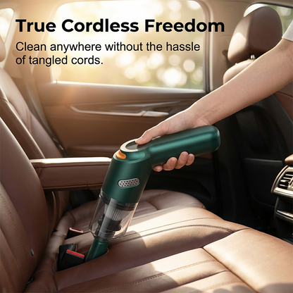 Cordless Car Vacuum – 10000Pa Suction & 4000mAh Battery