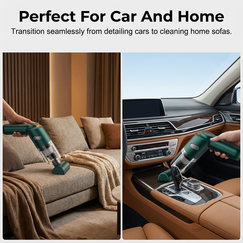 Cordless Car Vacuum – 10000Pa Suction & 4000mAh Battery